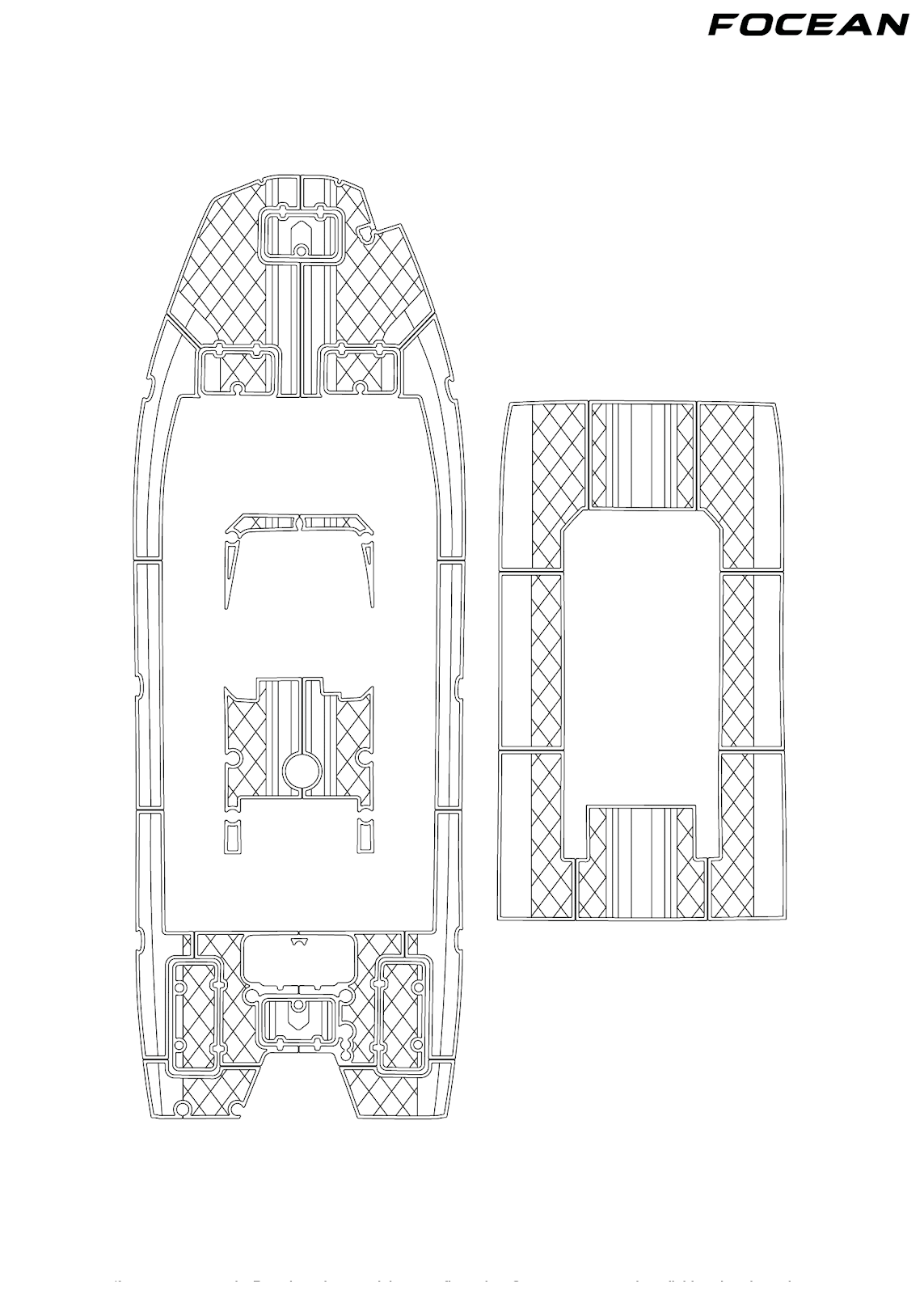 Custom Non-Slip EVA Boat Flooring for Haynie - 24 Cat - 2023