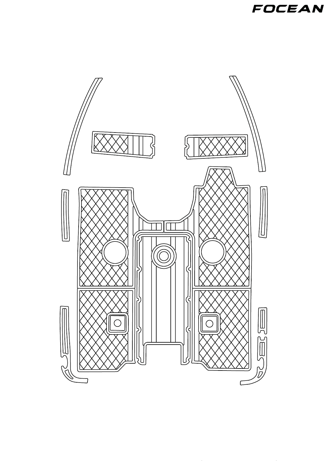 Custom Non-Slip EVA Boat Flooring for Ranger - Angler 1880 - 2016