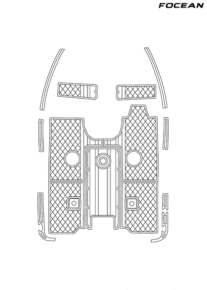 Custom Non-Slip EVA Boat Flooring for Ranger - Angler 1880 - 2016