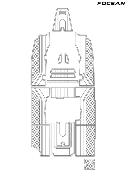 Custom Non-Slip EVA Boat Flooring for Robalo - R272 - 2019