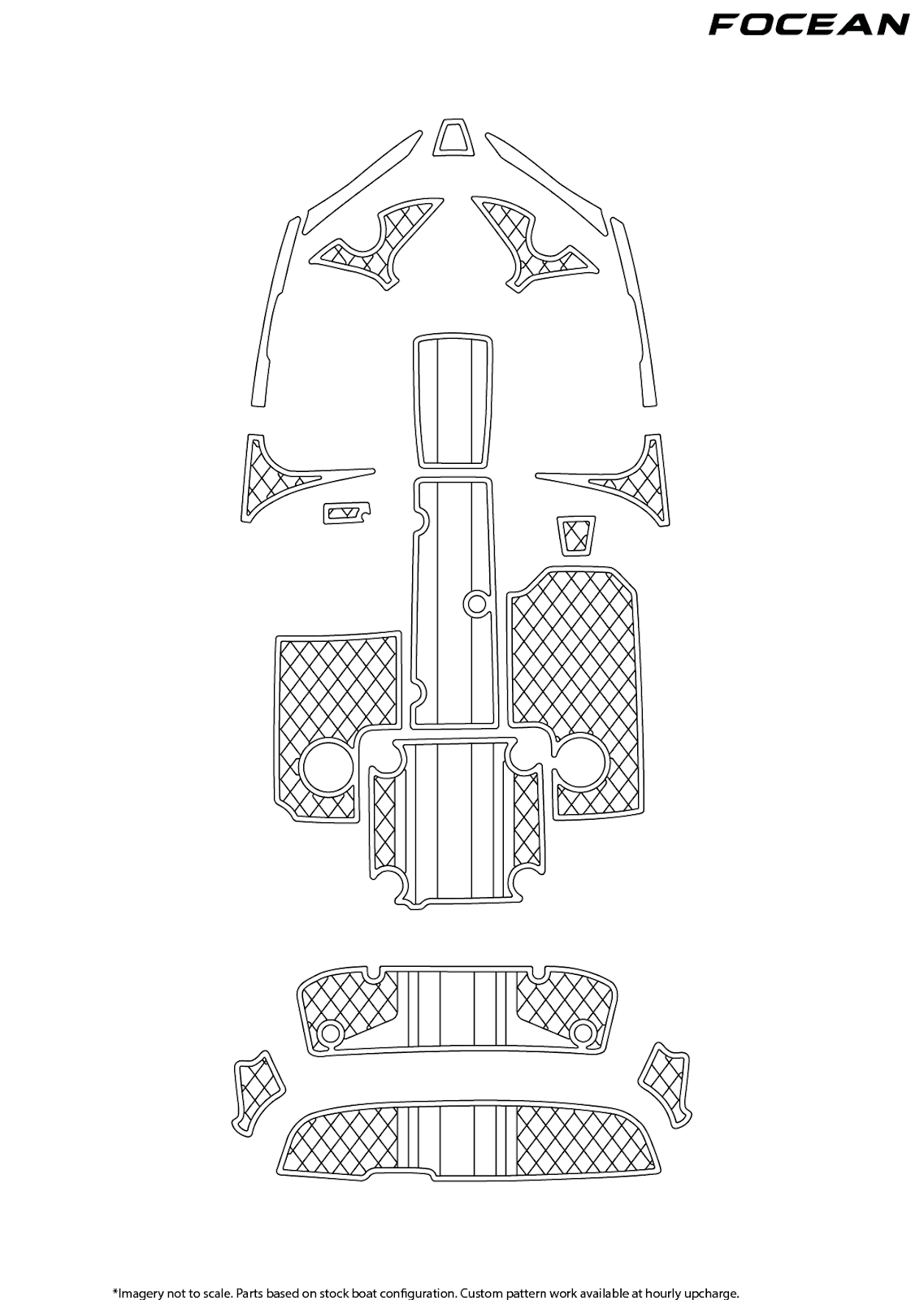 Custom Non-Slip EVA Boat Flooring for Yamaha - SX192 - 2015