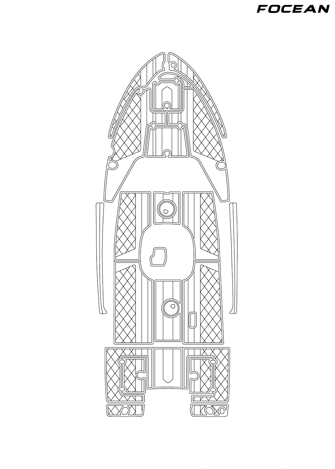 Custom Non-Slip EVA Boat Flooring for Mako - 18 LTS - 2013