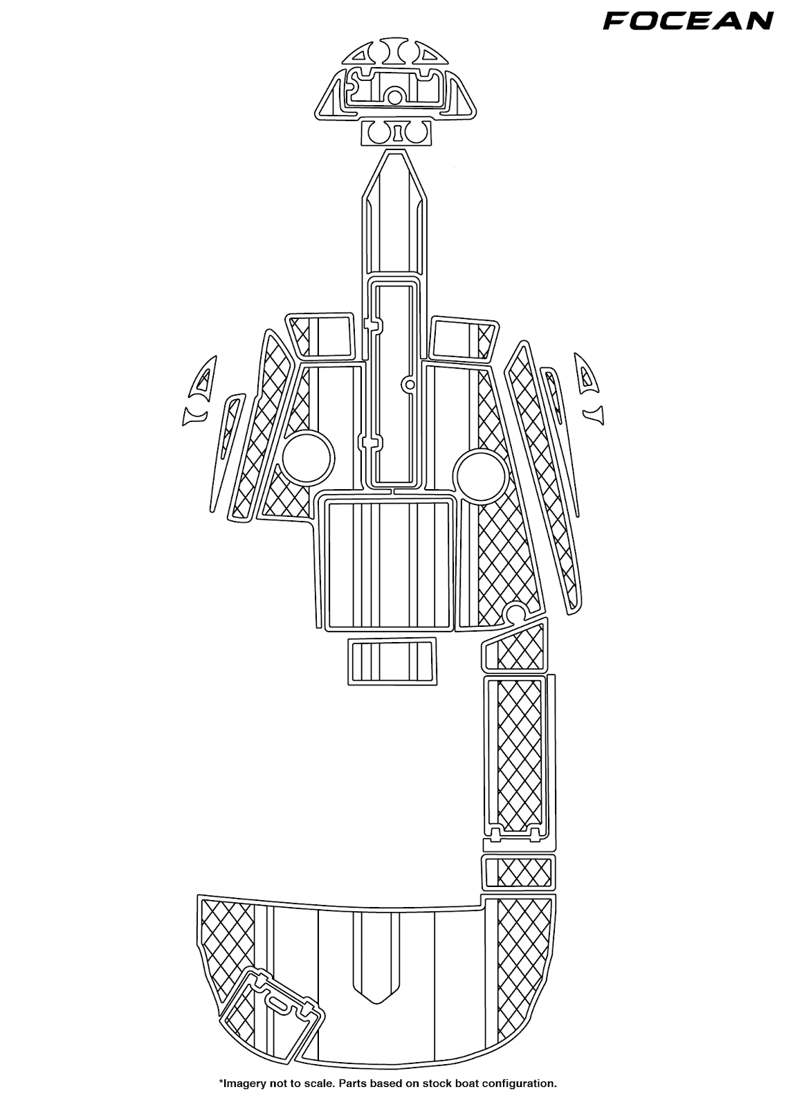 Custom Non-Slip EVA Boat Flooring for Rinker - 192 - 2005