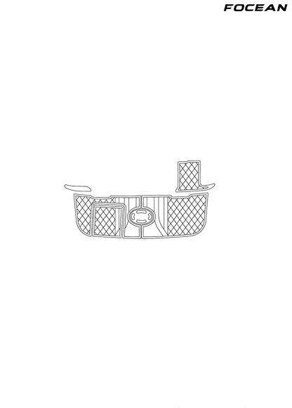 Custom Non-Slip EVA Boat Flooring for SeaRay - 240 Sundancer - 2004  Sea Ray