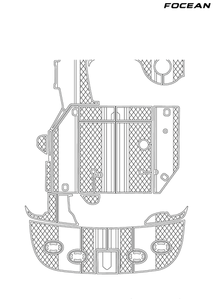 Custom Non-Slip EVA Boat Flooring for SeaRay - Sundancer 380 - 2001