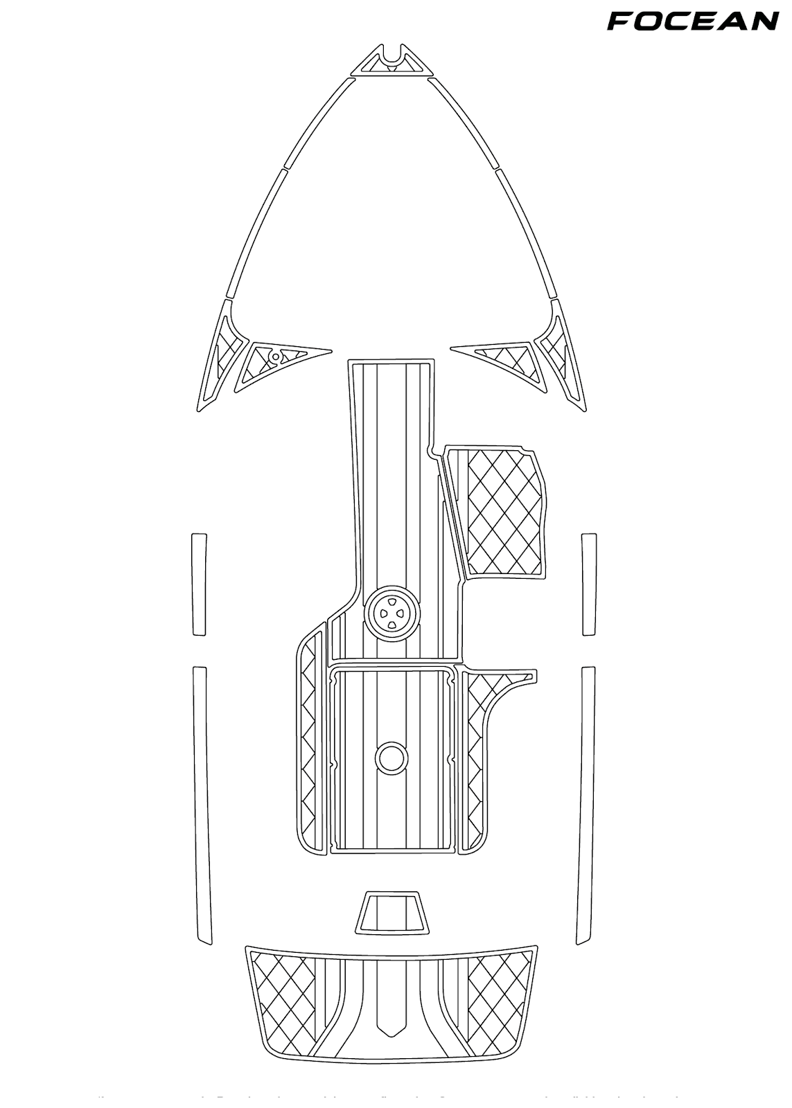 Custom Non-Slip EVA Boat Flooring for Malibu - 21 VLX - 2010-2014