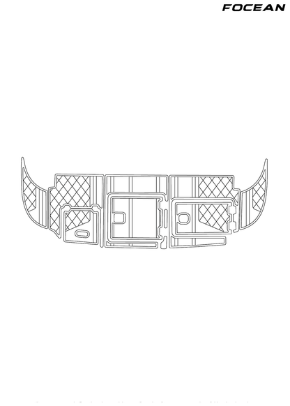 Custom Non-Slip EVA Boat Flooring for Carver Yachts - 370 - 2003