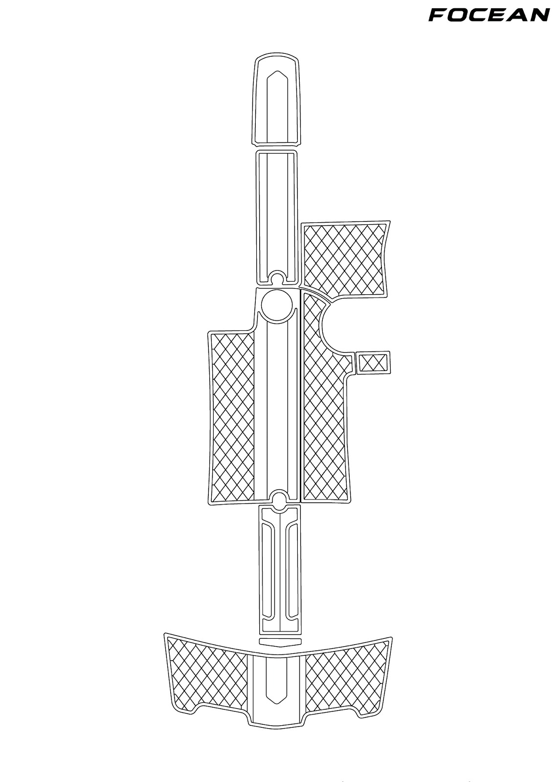 Custom Non-Slip EVA Boat Flooring for Mastercraft - X30 - 2006-2010 (Version 3)