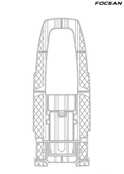 Custom Non-Slip EVA Boat Flooring for Sportsman - 247OE Bay Boat - 2024 (b)