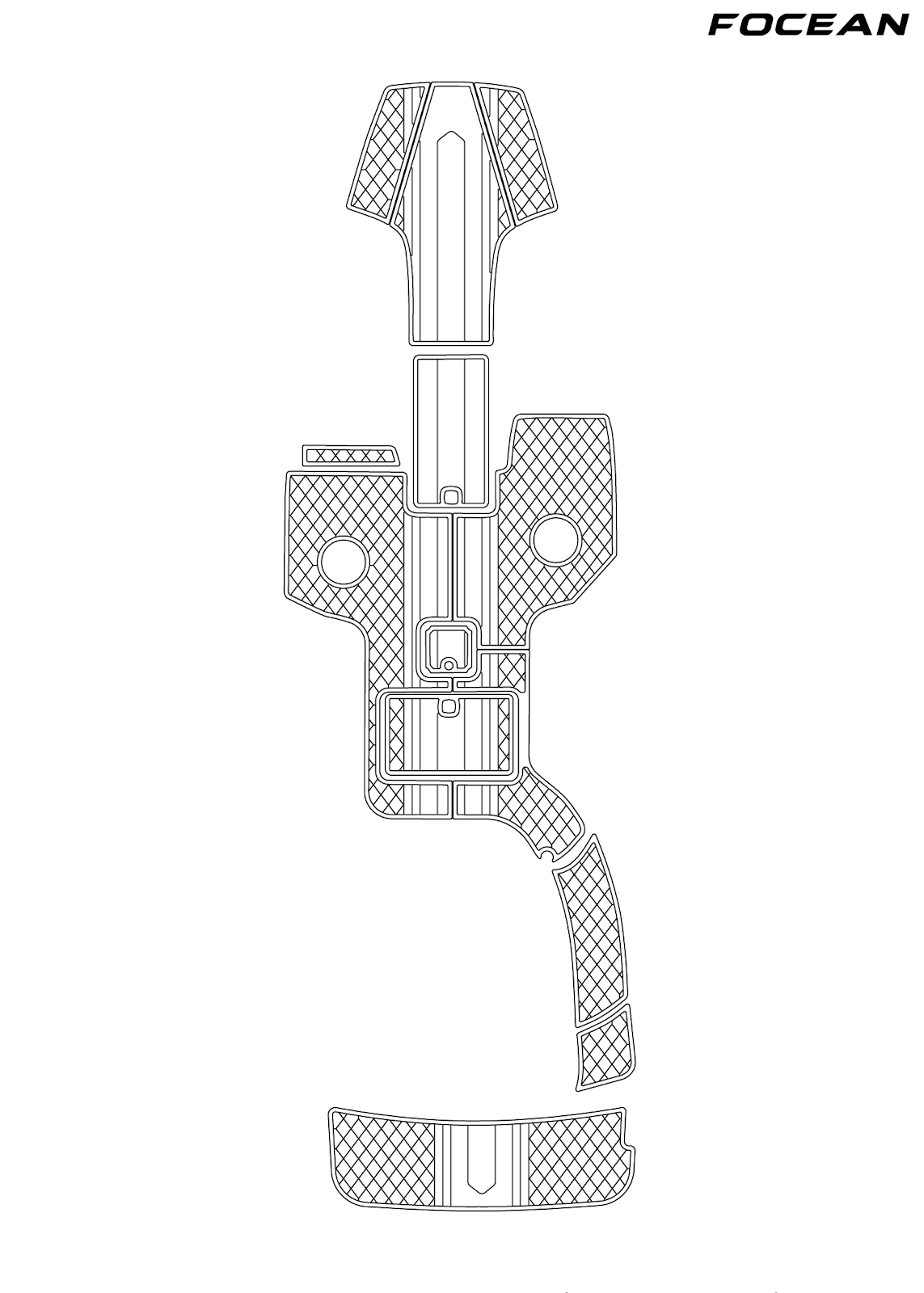 Custom Non-Slip EVA Boat Flooring for Cobalt - 262 - 2008