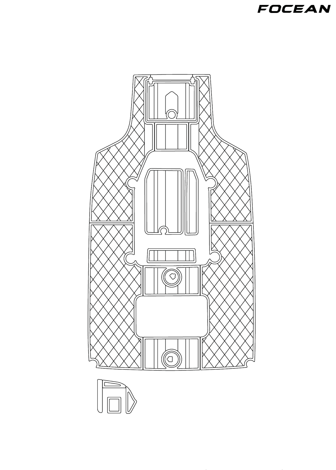 Custom Non-Slip EVA Boat Flooring for Pathfinder - 2600 - 2022