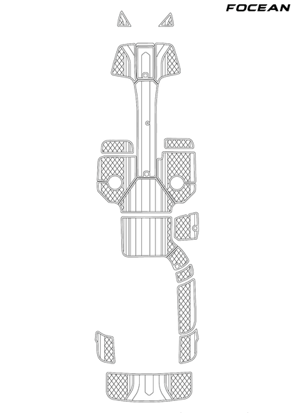 Custom Non-Slip EVA Boat Flooring for Cobalt - 272 - 2008