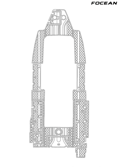Custom Non-Slip EVA Boat Flooring for Sea Fox - 328 Commander - 2023