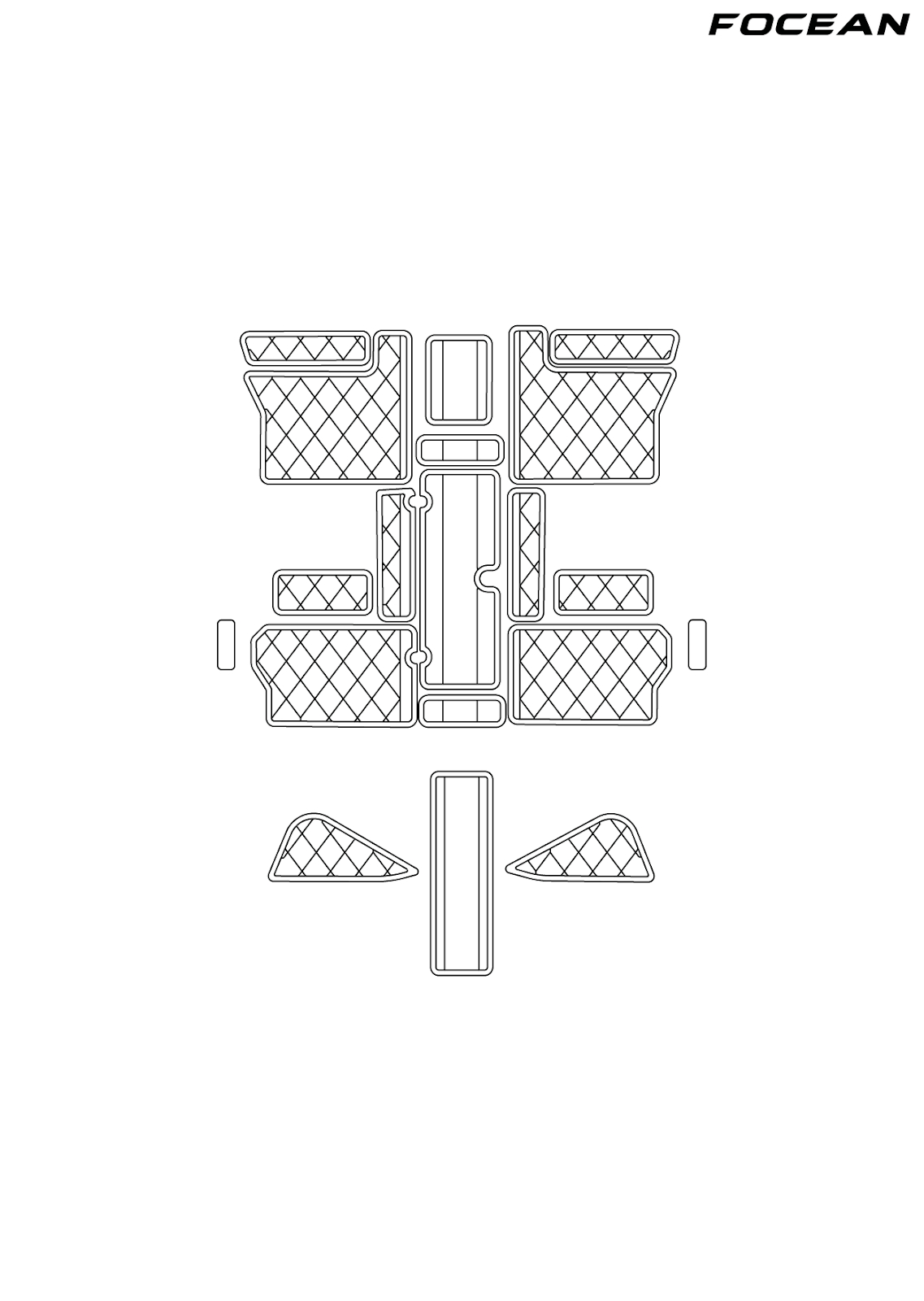Custom Non-Slip EVA Boat Flooring for Cobra - 280 Sport Cat - 2018