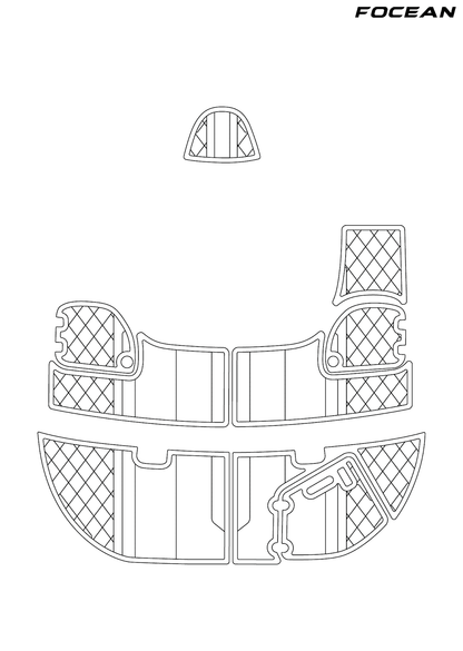Custom Non-Slip EVA Boat Flooring for Tahoe - 234 - 2005