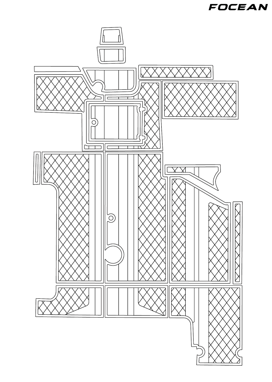 Custom Non-Slip EVA Boat Flooring for Wellcraft - ST - 1991