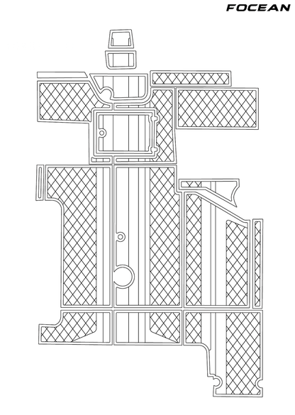 Custom Non-Slip EVA Boat Flooring for Wellcraft - ST - 1991