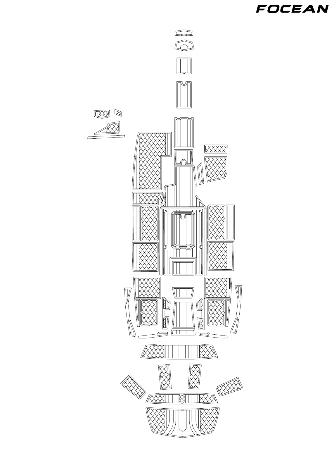 Custom Non-Slip EVA Boat Flooring for Tige - ASR - 2015