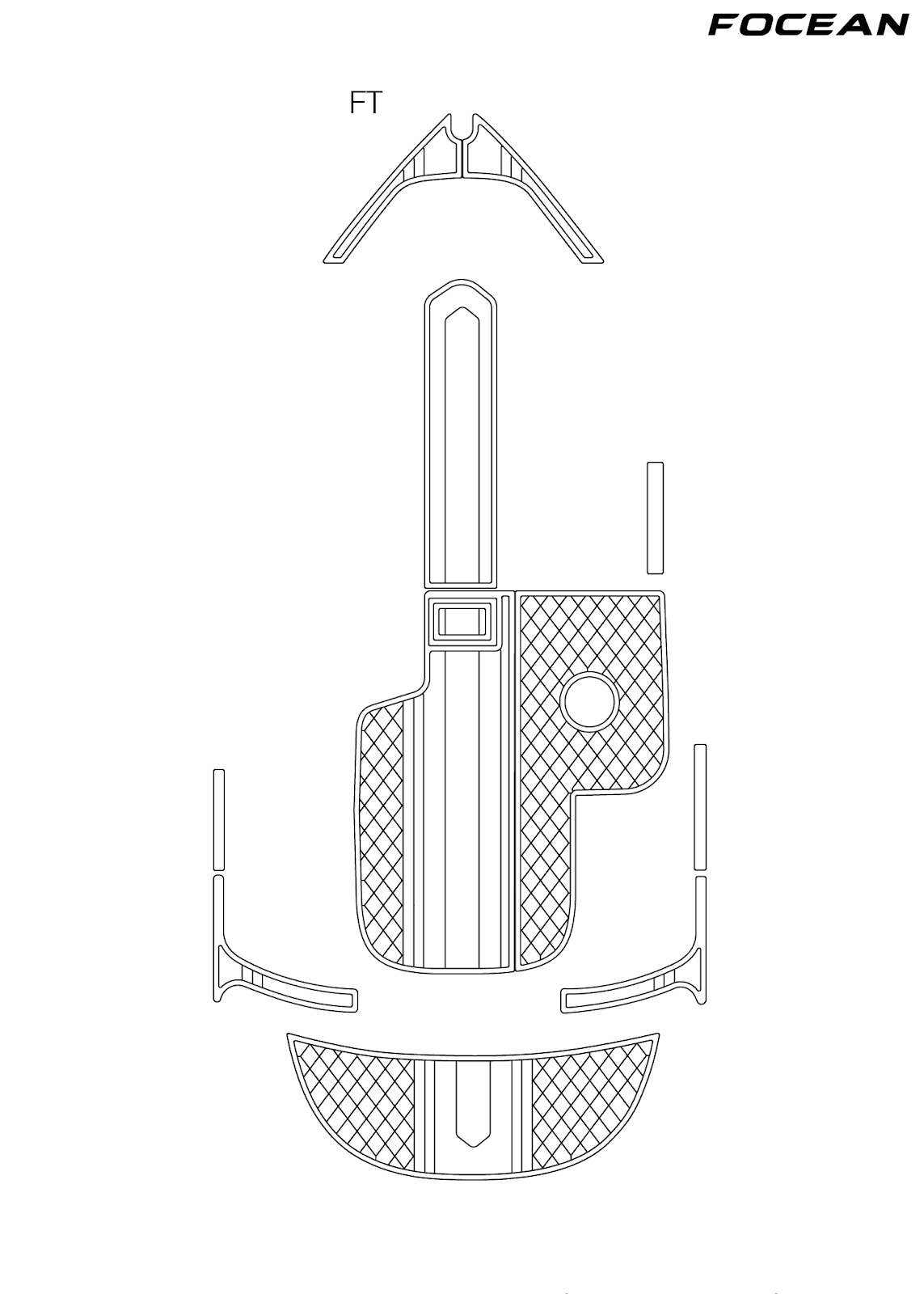 Custom Non-Slip EVA Boat Flooring for MB Sports - B52 21 - 2010