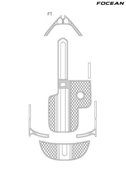 Custom Non-Slip EVA Boat Flooring for MB Sports - B52 21 - 2010