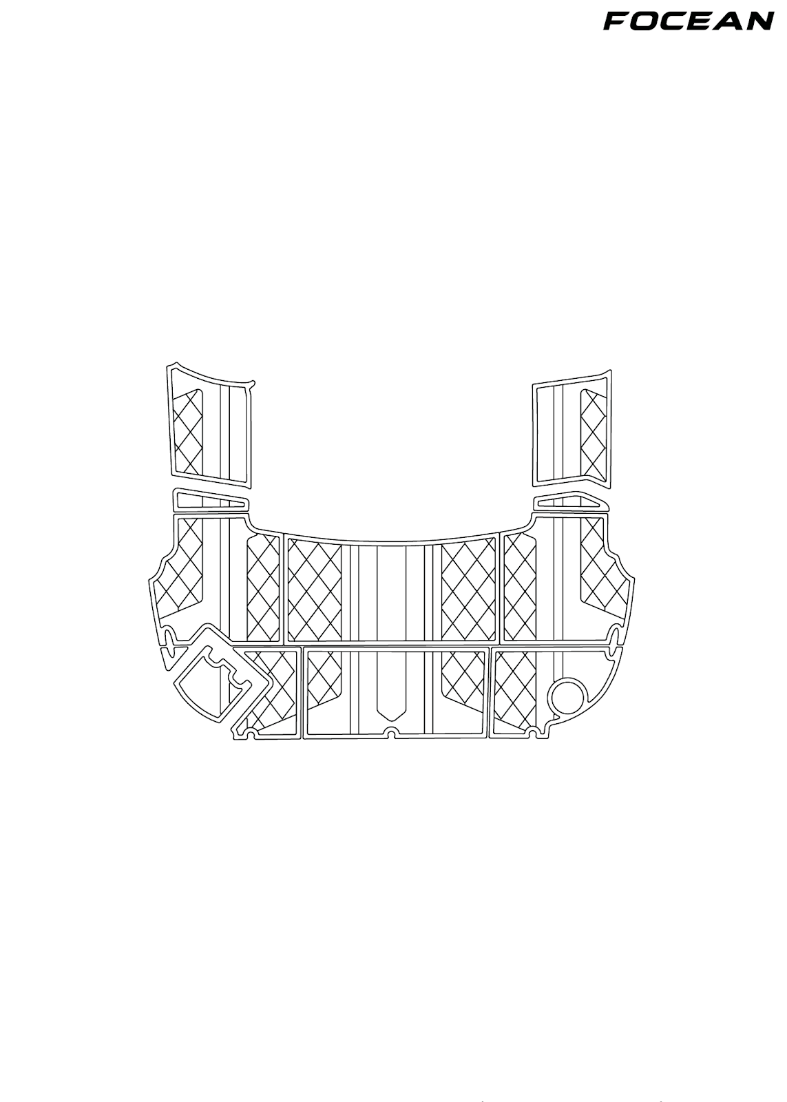 Custom Non-Slip EVA Boat Flooring for Formula - 400 SS - 2001