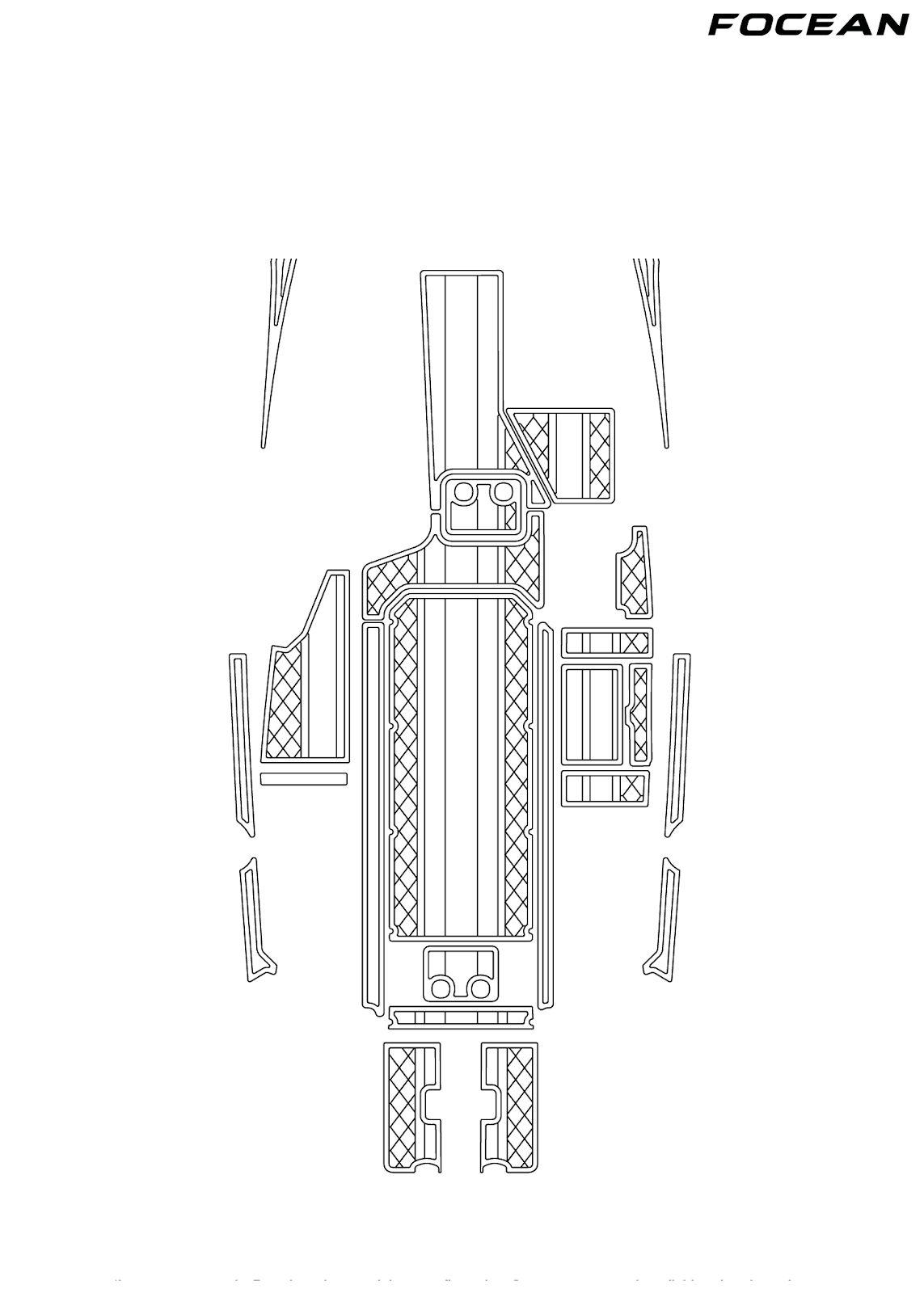Custom Non-Slip EVA Boat Flooring for Malibu - 24MXZ - 2019