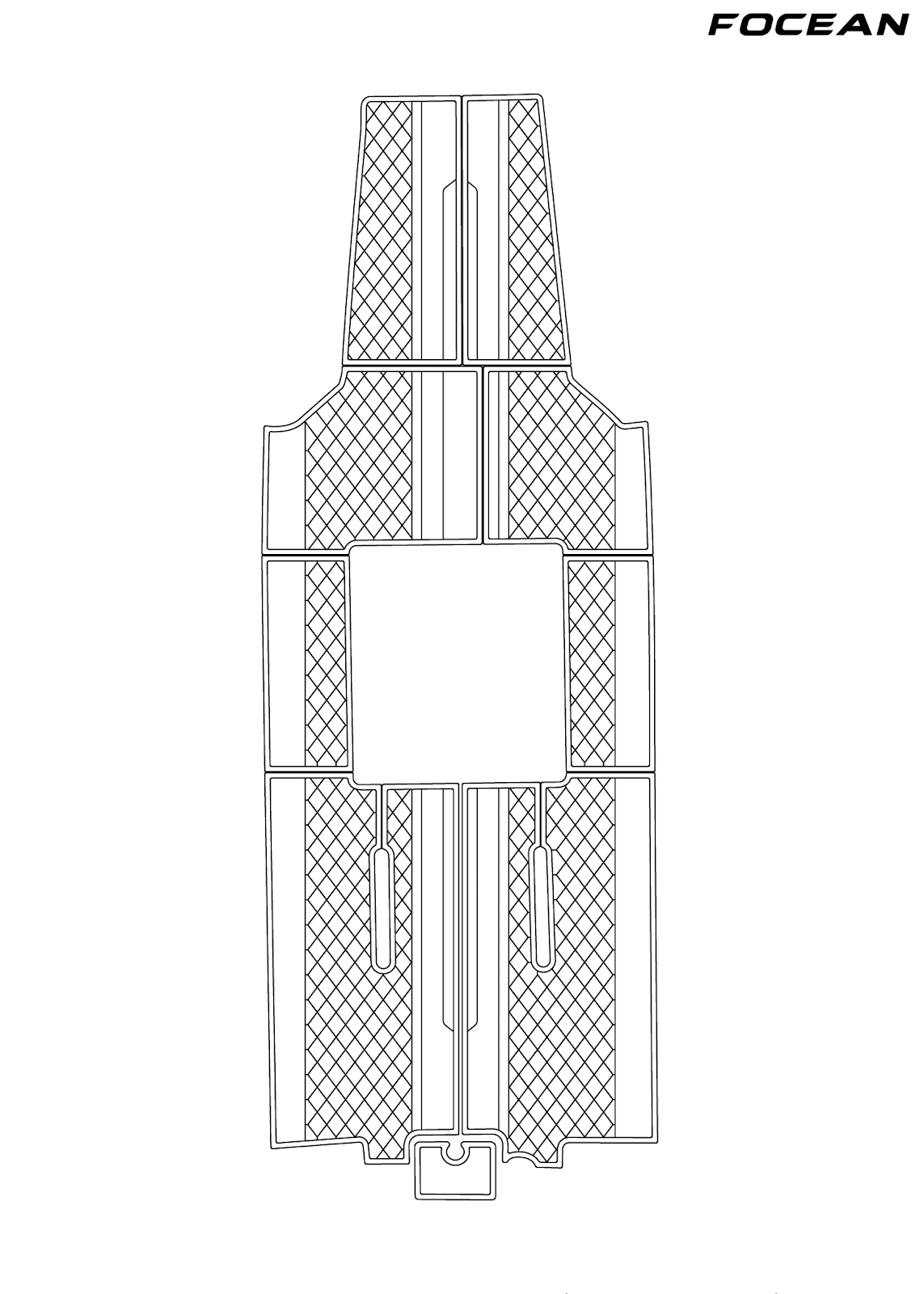Custom Non-Slip EVA Boat Flooring for Riddick - 2290 Skiff - 2008