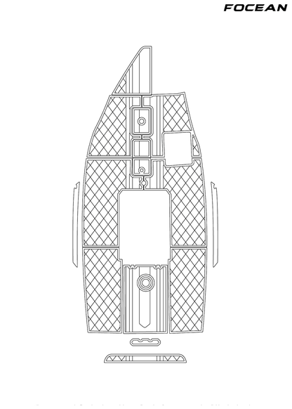 Custom Non-Slip EVA Boat Flooring for Nautique - Ski - 1992