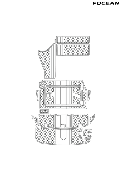 Custom Non-Slip EVA Boat Flooring for Regal - Marine Commodore 2665 - 2006