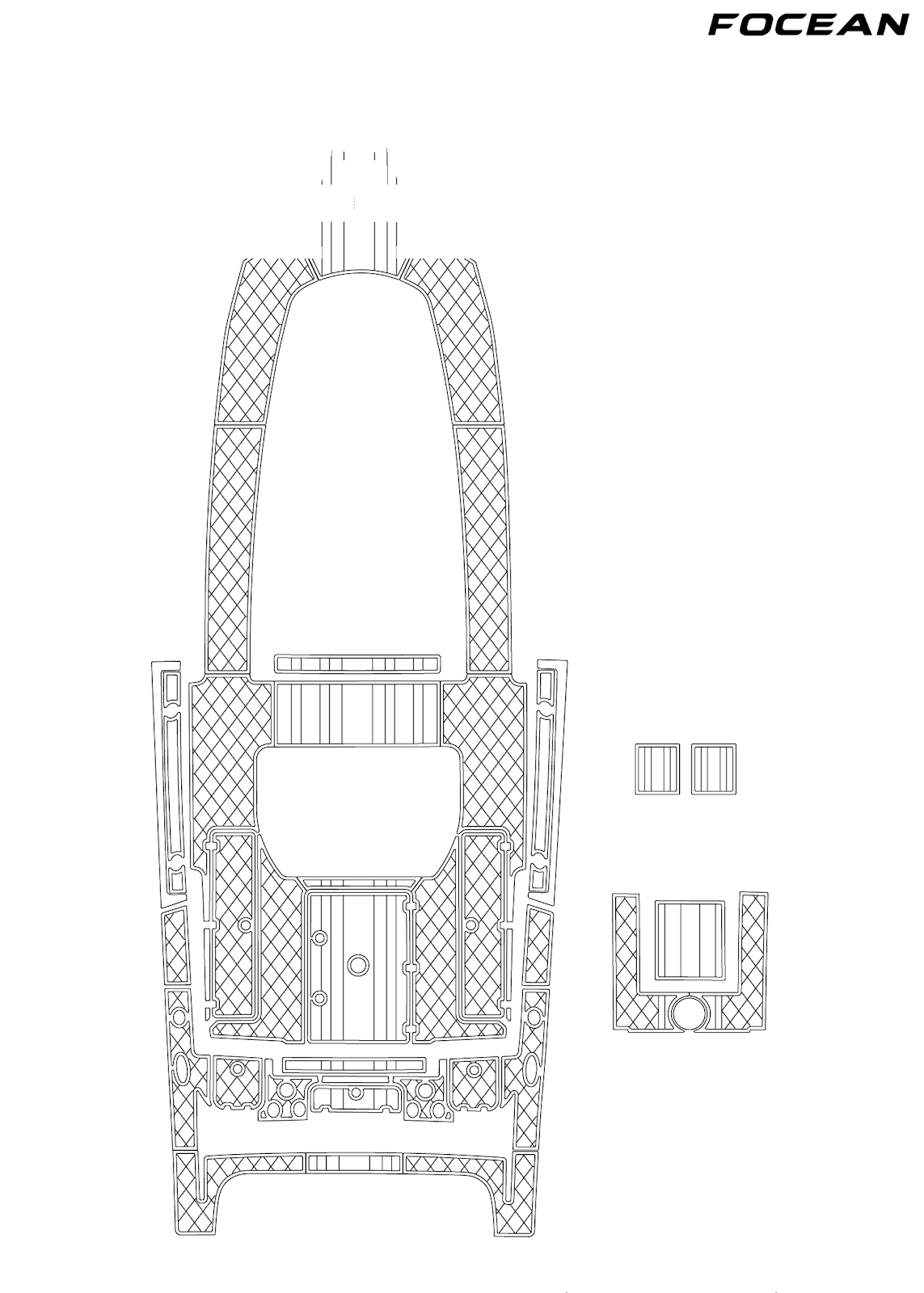 Custom Non-Slip EVA Boat Flooring for Sportsman - 352CC - 2023