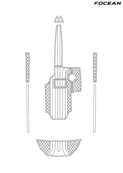 Custom Non-Slip EVA Boat Flooring for Epic - 23V - 2013
