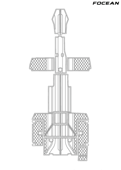 Custom Non-Slip EVA Boat Flooring for Blackfin - 272 DC - 2021