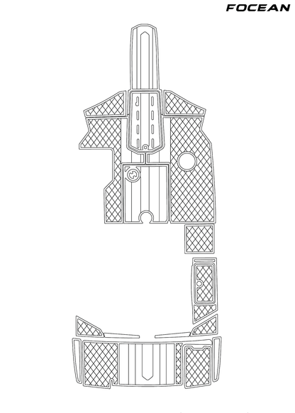 Custom Non-Slip EVA Boat Flooring for Four Winns - 210 - 2015