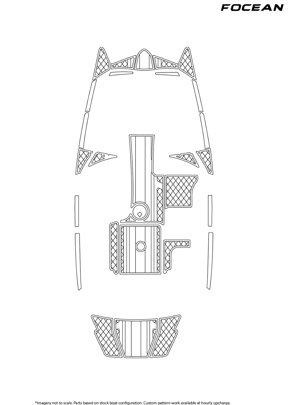Custom Non-Slip EVA Boat Flooring for Malibu - 20MXZ - 2013-2017