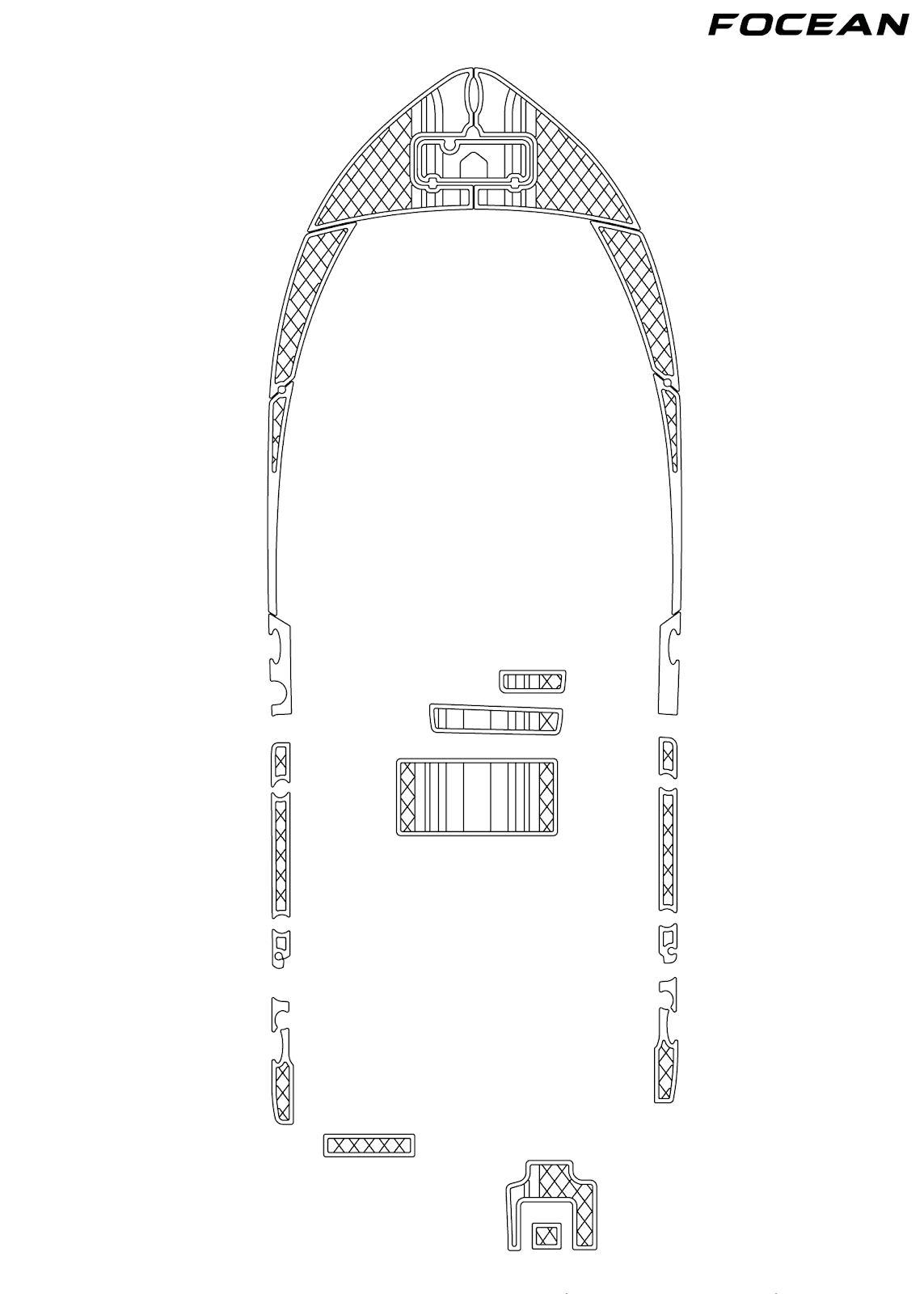 Custom Non-Slip EVA Boat Flooring for Tidewater - 220LXF - 2021