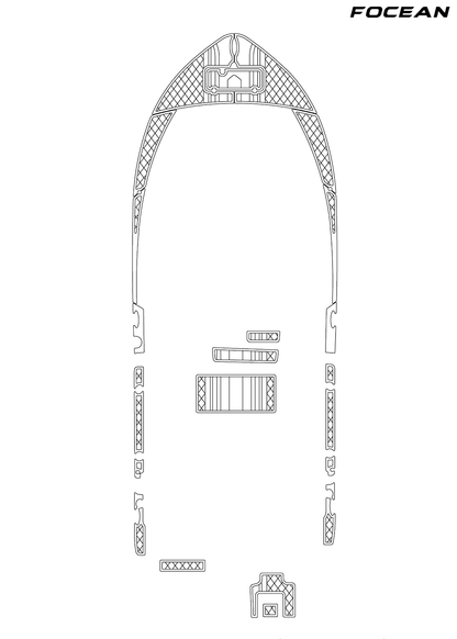 Custom Non-Slip EVA Boat Flooring for Tidewater - 220LXF - 2021