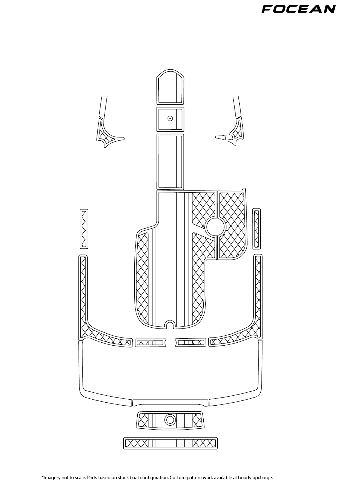 Custom Non-Slip EVA Boat Flooring for MB Sports - F21 Tomcat - 2012