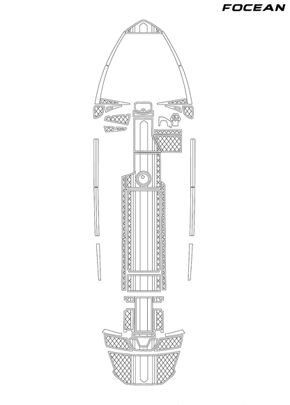 Custom Non-Slip EVA Boat Flooring for Axis - T250 - 2022
