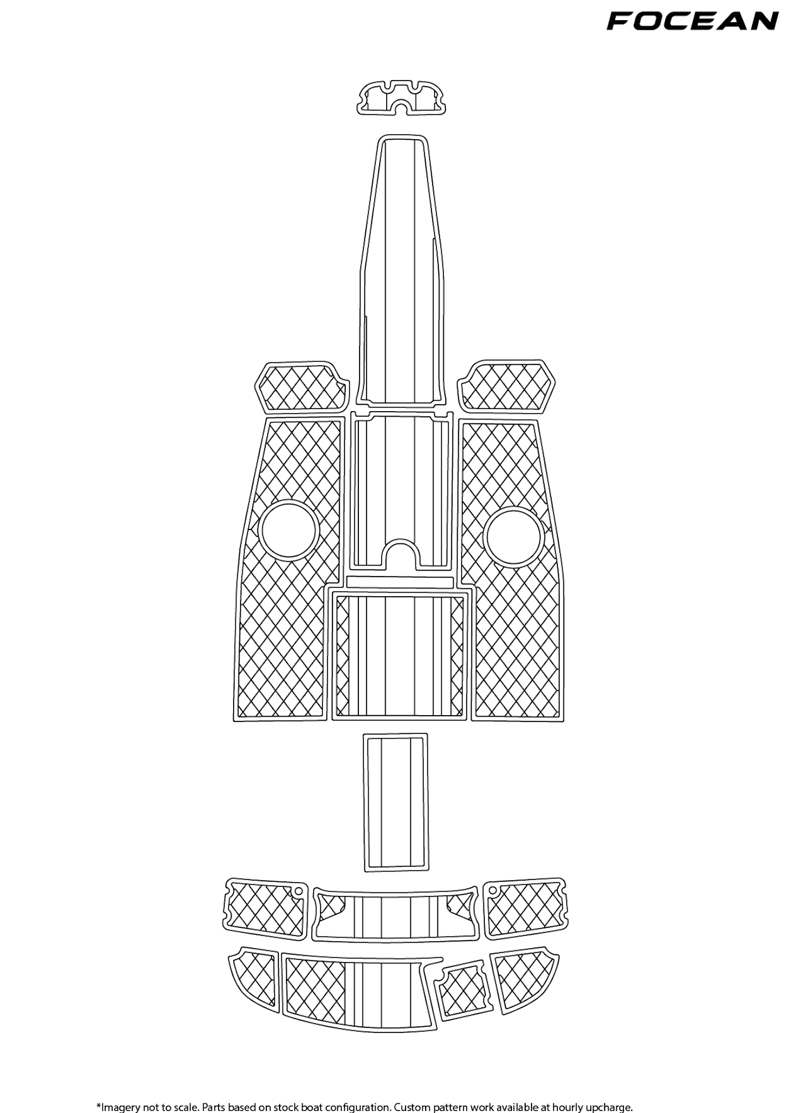 Custom Non-Slip EVA Boat Flooring for Chaparral - 210 SSI - 2005