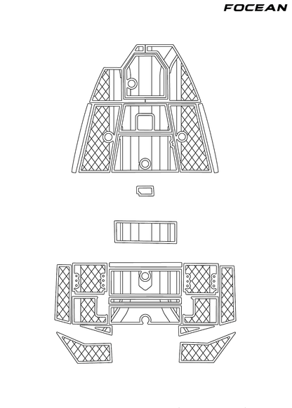 Custom Non-Slip EVA Boat Flooring for Avid - 19 FS - 2023