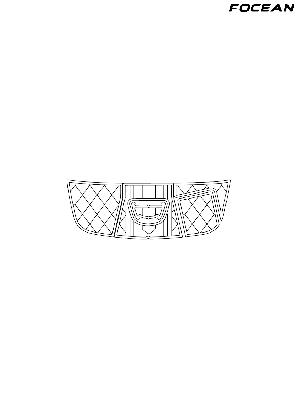 Custom Non-Slip EVA Boat Flooring for SeaRay - Sundeck 240 - 2014