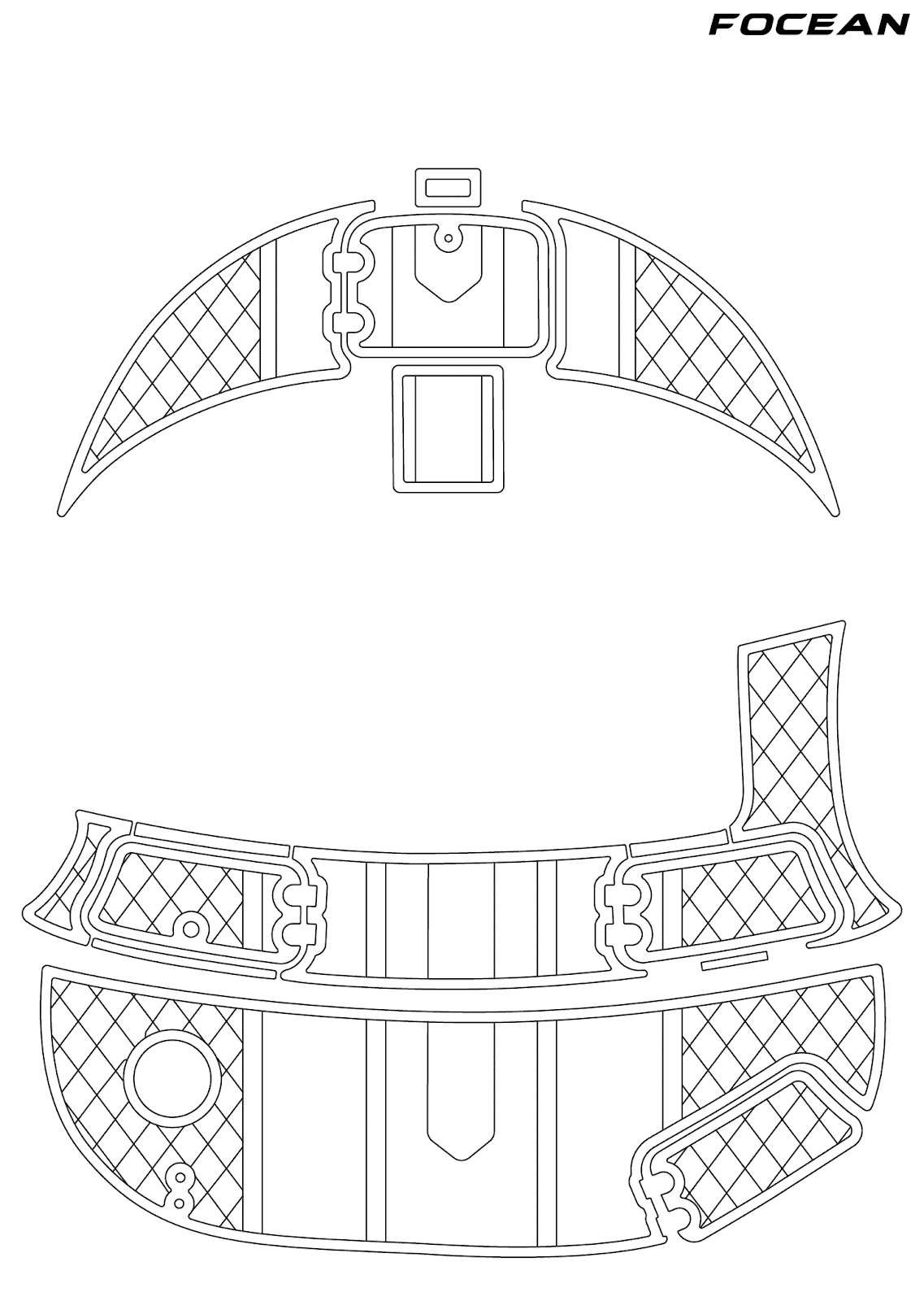 Custom Non-Slip EVA Boat Flooring for Seaswirl - 237 - 2007