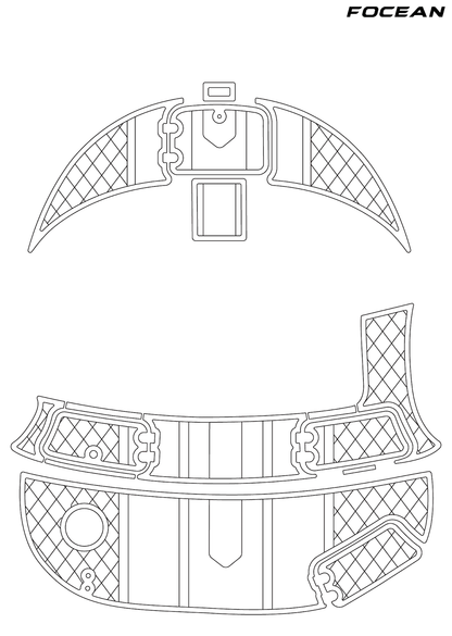 Custom Non-Slip EVA Boat Flooring for Seaswirl - 237 - 2007