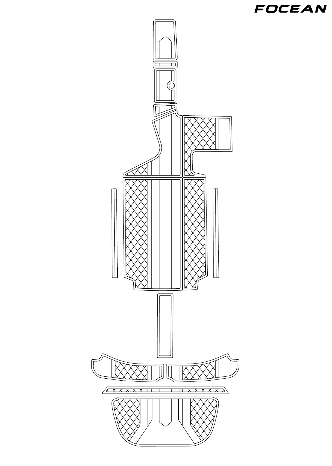Custom Non-Slip EVA Boat Flooring for Centurion - SV233 - 2013