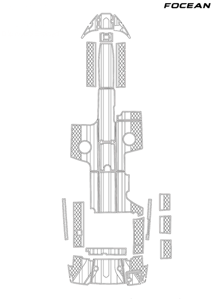 Custom Non-Slip EVA Boat Flooring for Chaparral - 370 SSX - 2021