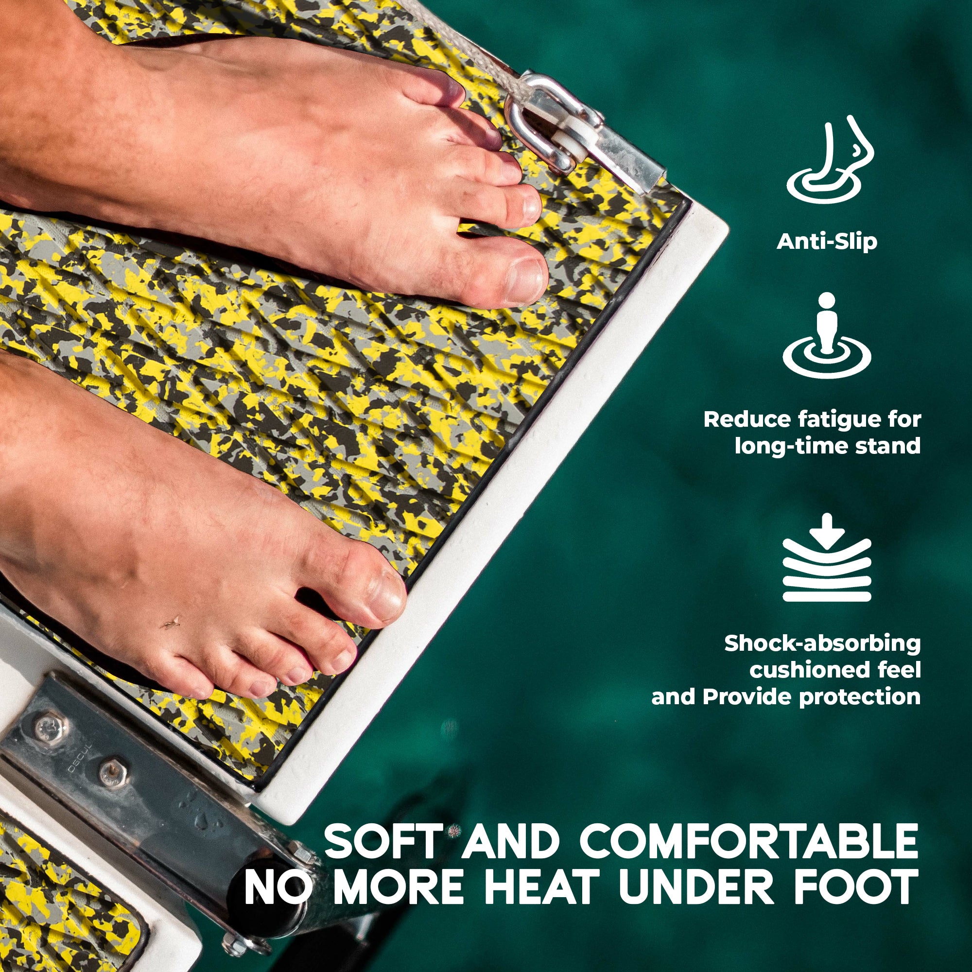 Focean EVA Foam Boat Flooring Kit – Heat-Resistant, Easy DIY Install