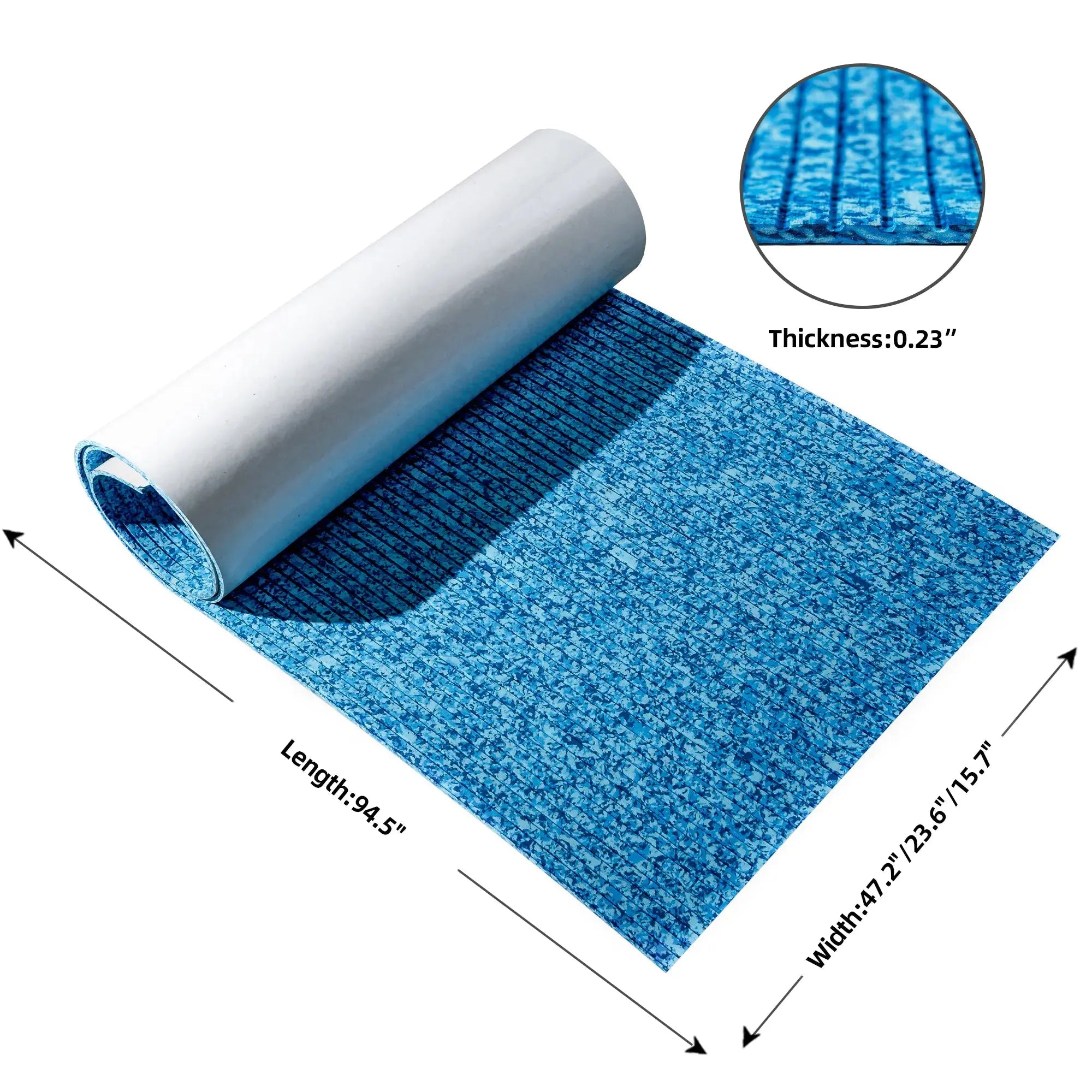 FOCEAN Boat Flooring - EVA Foam Boat Decking - Marine Mat Self-Adhesive Flooring Sheet Marine Carpet for Motorboat Yacht Kayak RV