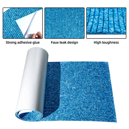 FOCEAN Boat Flooring - EVA Foam Boat Decking - Marine Mat Self-Adhesive Flooring Sheet Marine Carpet for Motorboat Yacht Kayak RV