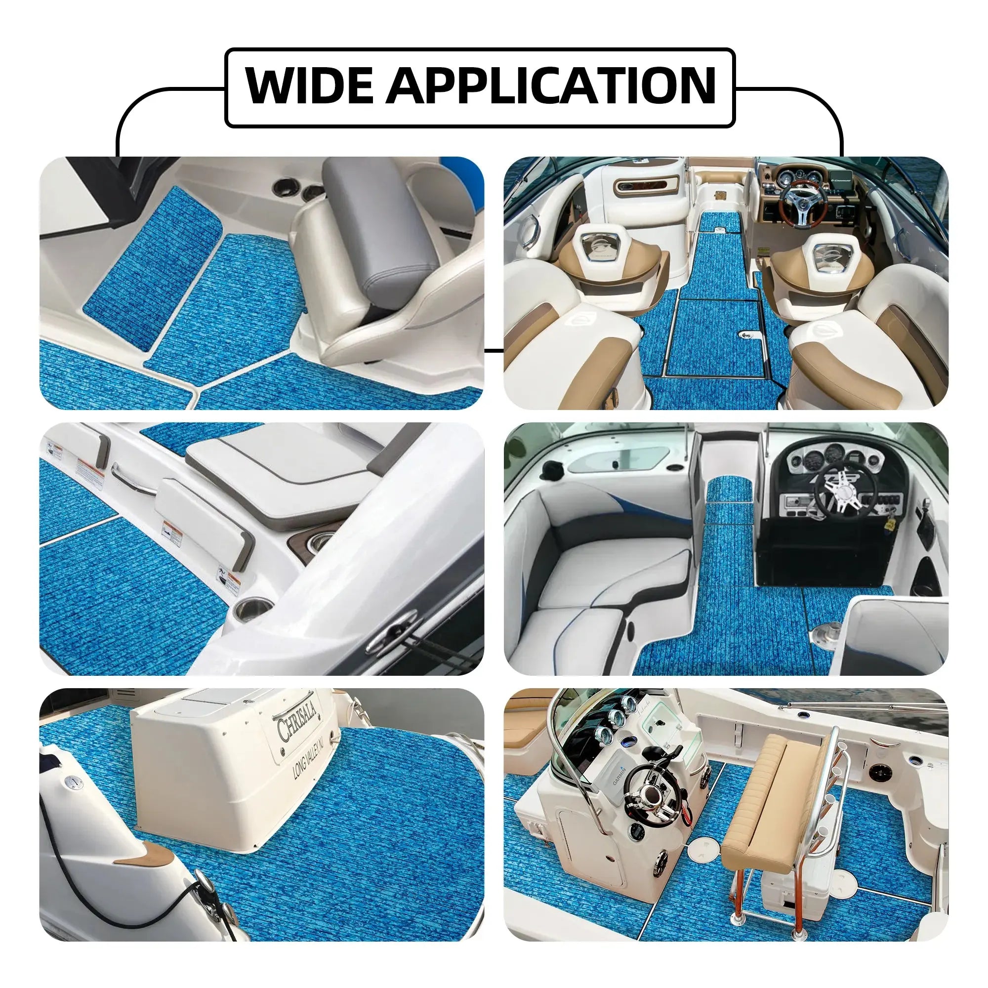 FOCEAN Boat Flooring - EVA Foam Boat Decking - Marine Mat Self-Adhesive Flooring Sheet Marine Carpet for Motorboat Yacht Kayak RV