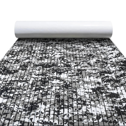 FOCEAN Anti-UV Camouflage Boat Flooring Strip Cut Grooves Self-Adhesive EVA Foam Sheet Non-Slip Traction Pad for Boats Decking Surfboard SUP Paddle Board Kayak